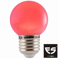 LED Kogellamp E27 Rood